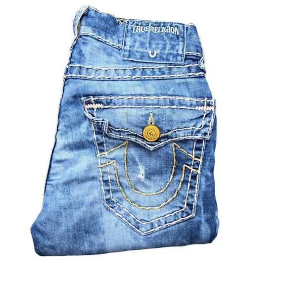 TRUE Religion Jeans Size 28 GENO SUPER T Blue - Picture 5 of 8